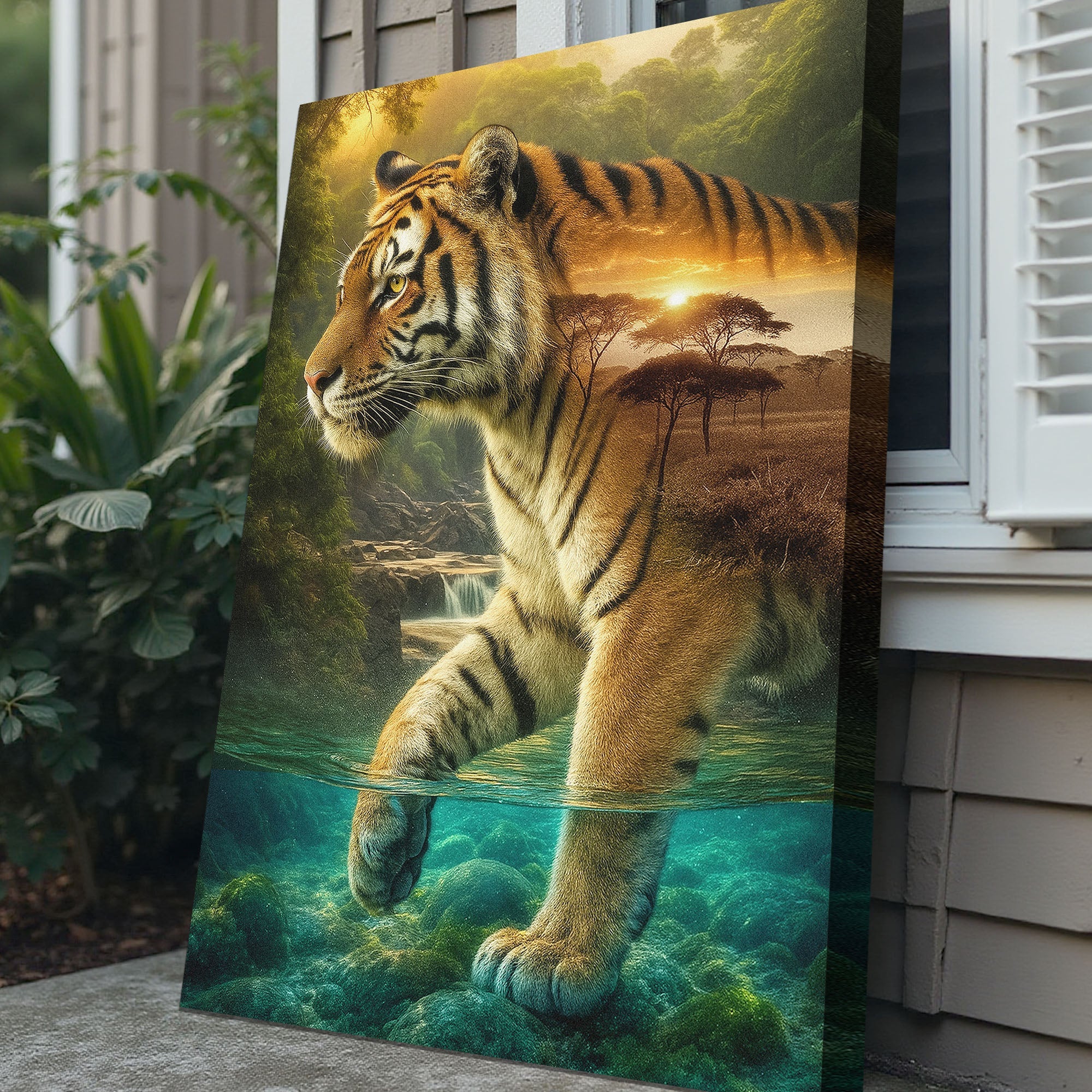 Tiger's Allegory Wall Art