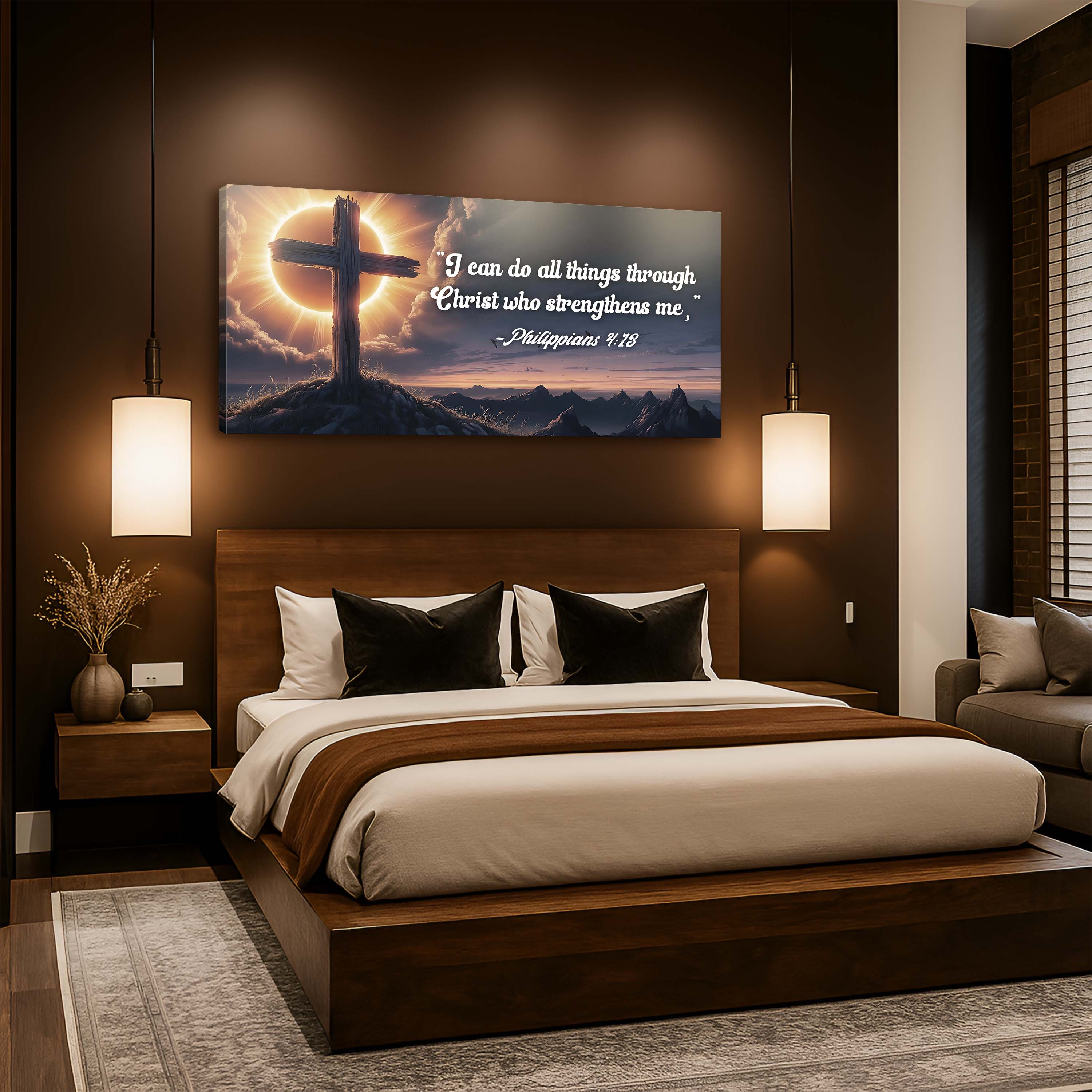 Philippians 4:13 - I Can Do All Things Through Christ Faith Sign