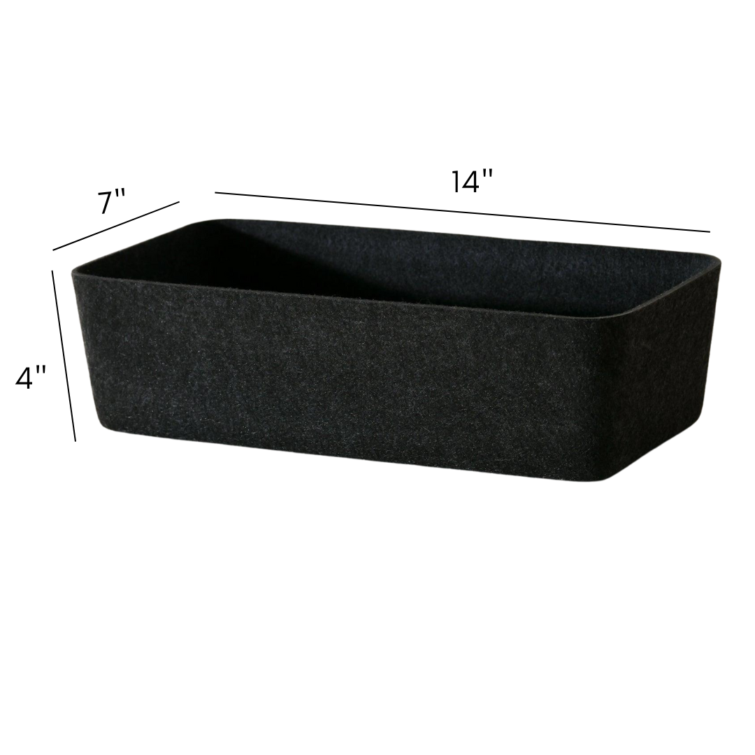 The Sculpted Bin - Long with Lid
